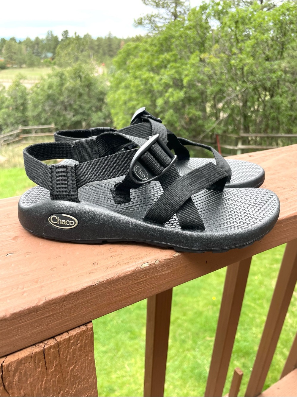 Chaco Z1 Classic Hiking Sandal Womens Size 7 Black Outdoor Walking Water Shoe